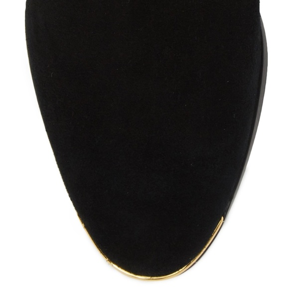 Ted Baker London NEW Tall Riding Boots Suede Leather OrthoLite Comfort BLACK 10 - Picture 5 of 13